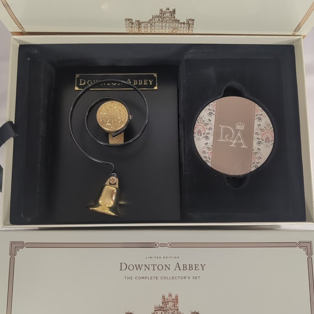 Downton Abbey Complete Collector's Set BELL & COASTERS ONLY in BOX Servant Hall